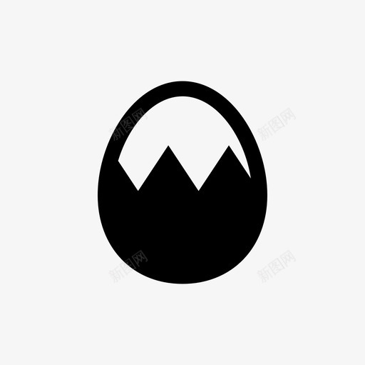 鸡蛋煮蛋早餐图标svg_新图网 https://ixintu.com 早餐 晚餐 煮蛋 食物 食物和厨房填充图标集 鸡蛋