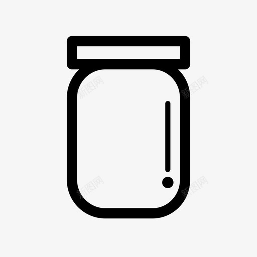 罐子容器玻璃器皿图标svg_新图网 https://ixintu.com 化学实验室设备 实验室 容器 玻璃器皿 石匠罐 罐子