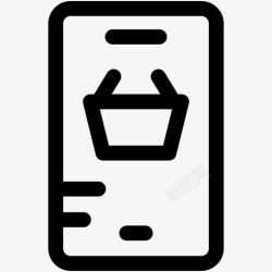 4G的创新终端和应用移动商店购物应用搜索引擎优化图标高清图片
