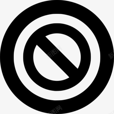 禁止循环禁用图标图标
