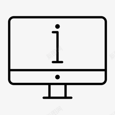 信息计算机显示器dekstopimac图标图标