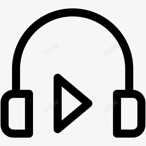 耳机耳塞小工具图标svg_新图网 https://ixintu.com 小工具 网络和通讯可爱的图标 耳塞 耳机