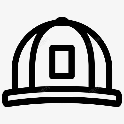 帽子球棒球图标svg_新图网 https://ixintu.com 帽子 帽檐 棒球 球 衣服