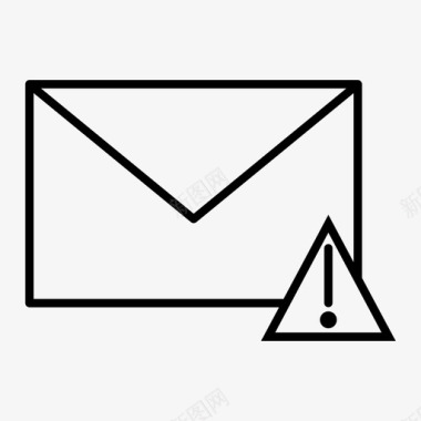 电子邮件错误信封信件图标图标