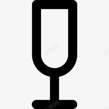 一杯香槟酒精饮料图标图标