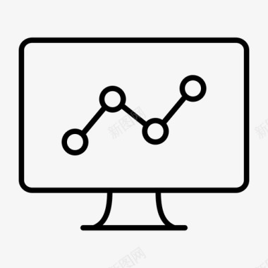 监视器统计计算机计算机显示图标图标