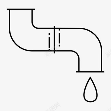 管道滴水漏水图标图标