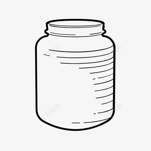 罐容器罐子图标svg_新图网 https://ixintu.com 古董 容器 植物园 瓮 罐 罐子 花瓶