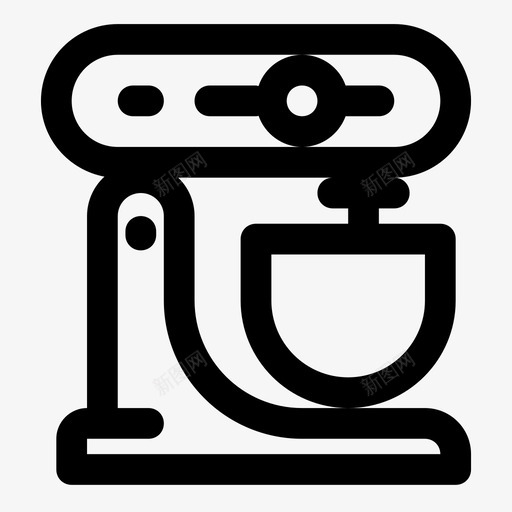 立式搅拌机烘焙厨房图标svg_新图网 https://ixintu.com 厨房 厨房用具 搅拌器 烘焙 立式搅拌机