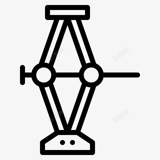 轮胎千斤顶汽车车库图标svg_新图网 https://ixintu.com 修理 千斤顶 汽车 汽车服务 车库 轮胎千斤顶