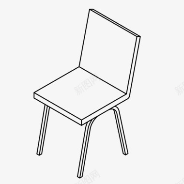 椅子座位坐着图标图标
