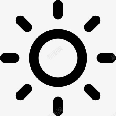 太阳白天阳光充足图标图标