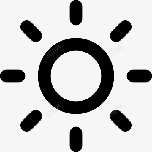 太阳白天阳光充足图标svg_新图网 https://ixintu.com 夏天 天气 太阳 白天 阳光 阳光充足