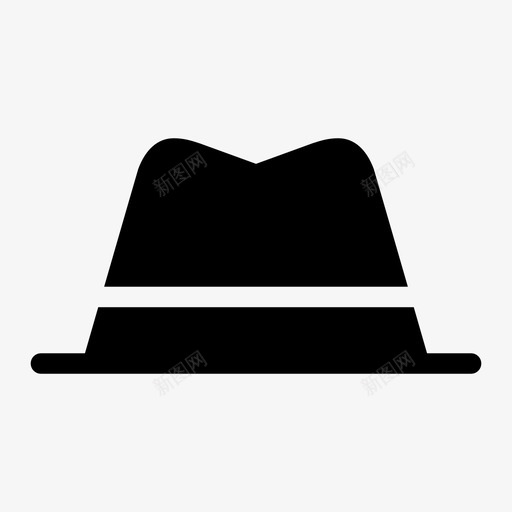 帽子保龄球服装图标svg_新图网 https://ixintu.com 保龄球 头饰 帽子 德比帽 时尚标志 服装
