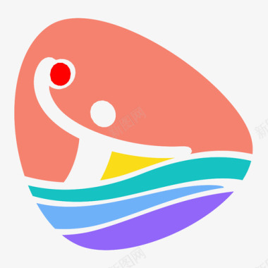 水球奥林匹克里约热内卢图标图标