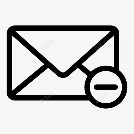 电子邮件删除计算机邮件信封图标svg_新图网 https://ixintu.com 信件 信封 电子邮件删除 计算机邮件 邮寄