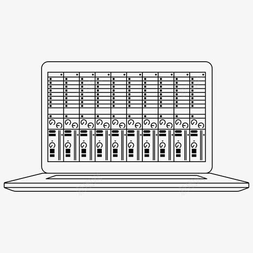 音乐软件abletonlivedj设备图标svg_新图网 https://ixintu.com abletonlive dj笔记本电脑 dj设备 录音室设备 音乐制作 音乐软件