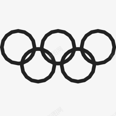 奥林匹克五环事件标志图标图标