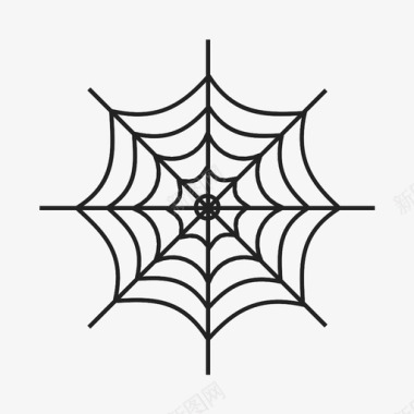 蜘蛛网万圣节蜘蛛图标图标