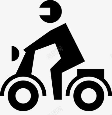 摩托车头盔骑乘图标图标