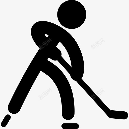 冰球运动员体育体育图标svg_新图网 https://ixintu.com 体育 体育图片 冰球运动员