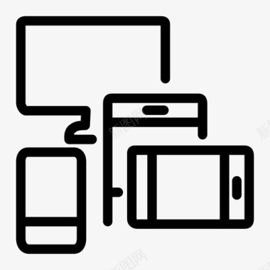 响应式设备iphone图标图标