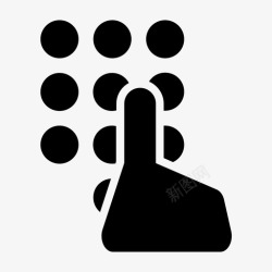 手遮挡密码键盘数字键盘密码不图标高清图片