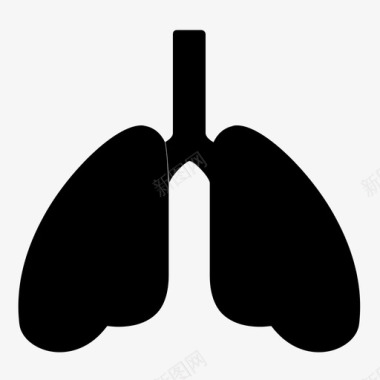 肺解剖学身体部分图标图标