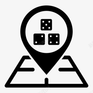 赌场地图pin位置标记位置pin图标图标