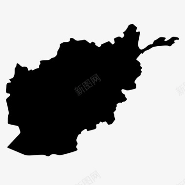 阿富汗国家国家地图图标图标