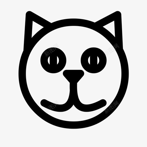 猫动物小猫图标svg_新图网 https://ixintu.com 动物 小猫 山猫 猫 面具