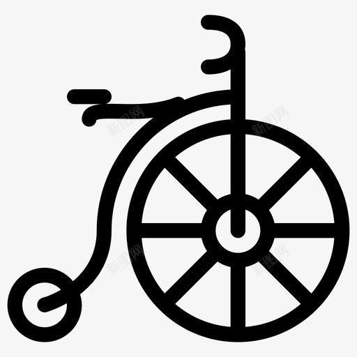 便士法兴自行车车辆图标svg_新图网 https://ixintu.com 便士法兴 时髦路线图标 自行车 车轮 车辆