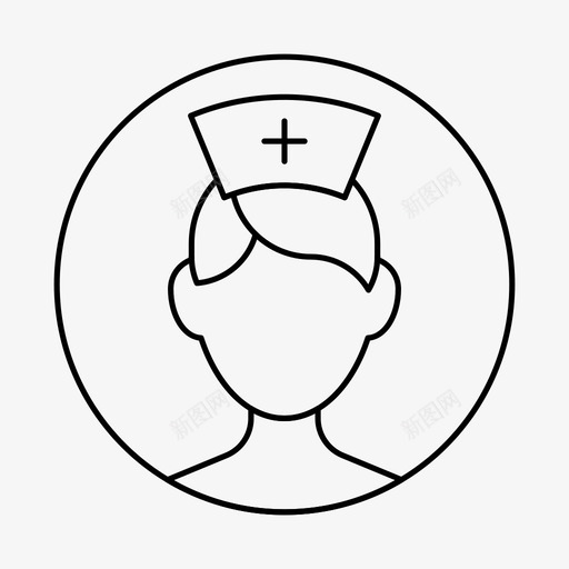 护士头像医生图标svg_新图网 https://ixintu.com 医学 医生 头像 护士 用户头像