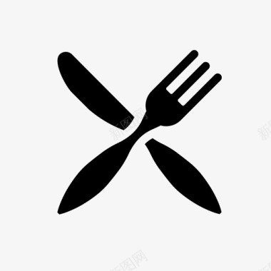 刀叉晚餐吃饭图标图标