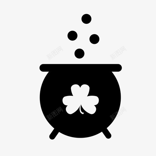 一罐金子爱尔兰爱尔兰的幸运图标svg_新图网 https://ixintu.com 一罐金子 爱尔兰 爱尔兰的幸运