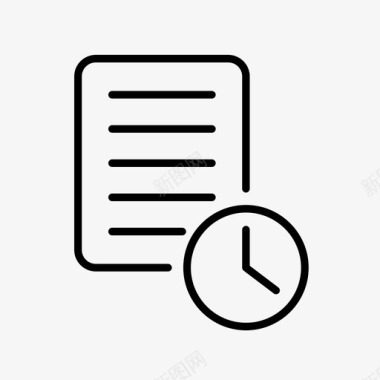 时间表时间管理工作时间图标图标