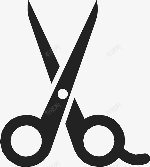 剪刀理发师时装图标svg_新图网 https://ixintu.com 剪刀 头发 时装 理发师