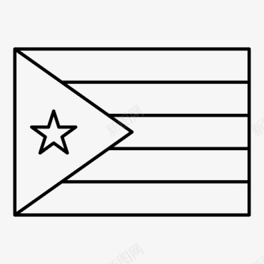 古巴国旗美国国家图标图标