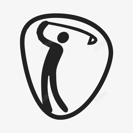 高尔夫球杆洞图标svg_新图网 https://ixintu.com 奥运会 洞 球杆 高尔夫 高尔夫球