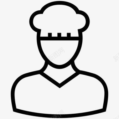 厨师化身男图标图标