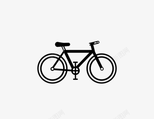 自行车骑行冲刺图标图标