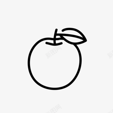 苹果食品新鲜苹果图标图标