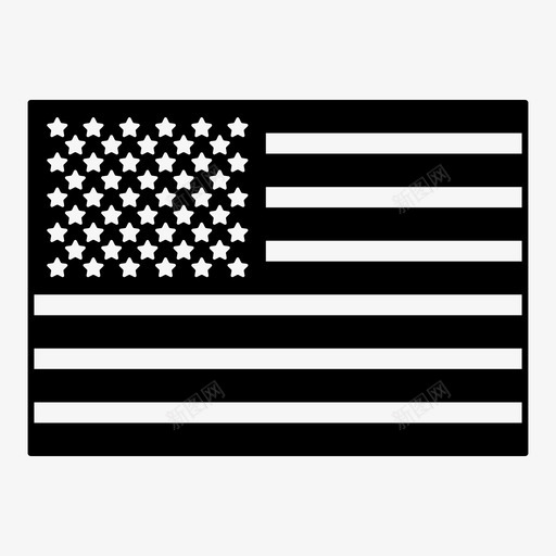 美国国旗美国星星图标svg_新图网 https://ixintu.com 世界国旗 星星 条纹 美国 美国国旗