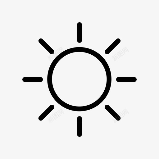 太阳大气晴朗图标svg_新图网 https://ixintu.com 大气 天气 太阳 晴朗 炎热