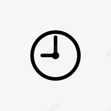 时钟圆圈时间图标图标