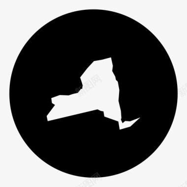 纽约激增州图标图标