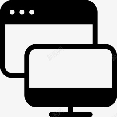 计算机应用程序桌面显示器图标图标