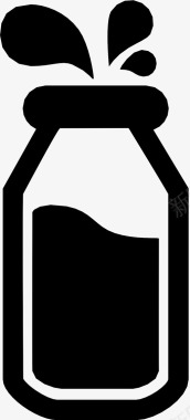 奶瓶婴儿食品饮料图标图标