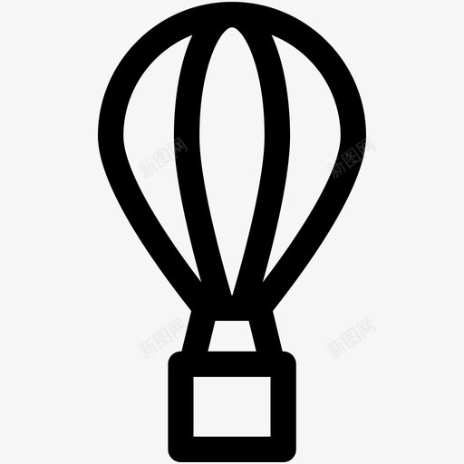 气球空中旅行热气球图标svg_新图网 https://ixintu.com 气球 热气球 空中旅行 跳伞 运输可爱的图标 降落伞气球