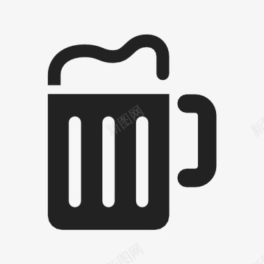 啤酒庆祝饮料图标图标
